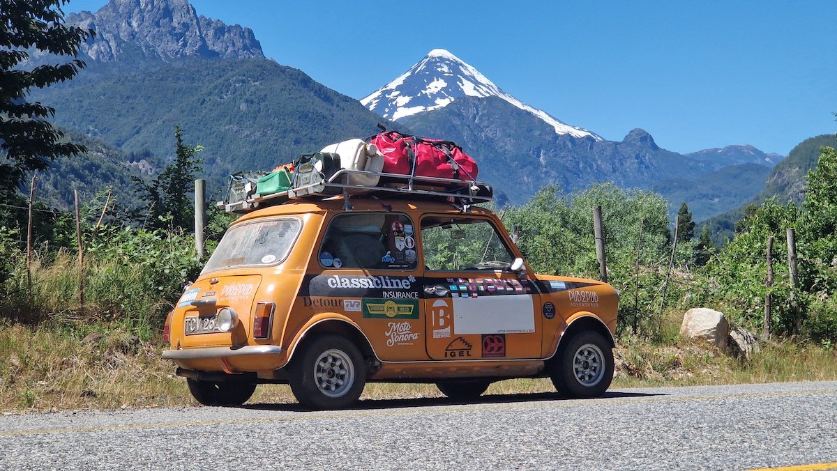 1974 Mini at Ojos del Salado